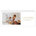 Calendrier de bureau — Large texte Doré [couverture]