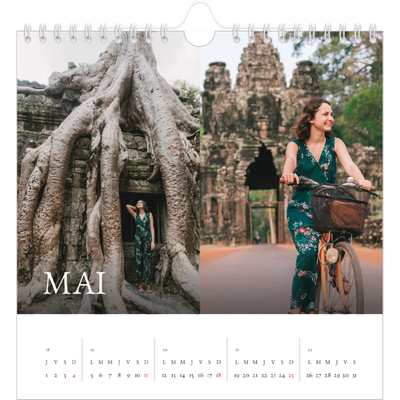 Calendriers annuels carré — Superposition classique [couverture]