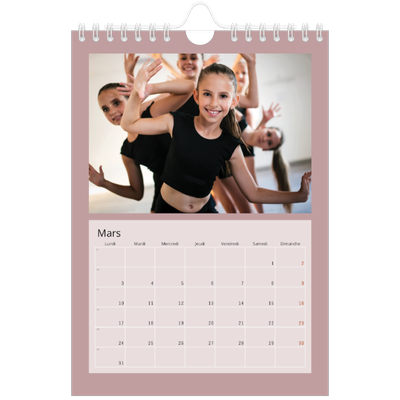 Calendrier photo A5 — Neo Scandi [Mars]