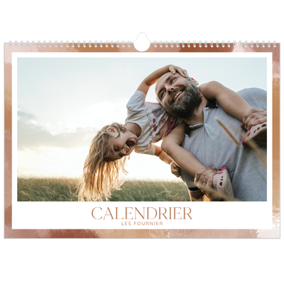 Calendrier photo A3 — Effet pinceau [couverture]