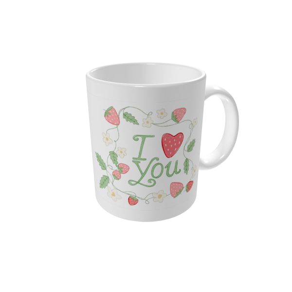 Mug personnalisé — Douces fraises