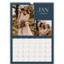 A3 Calendrier annuel — Ardoise et sérifs [Janvier]