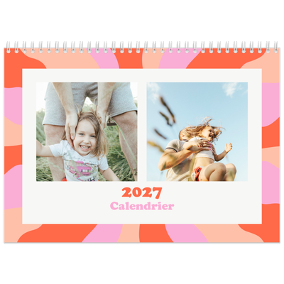 Calendrier photo A4 double (30 x 40 cm) — Jeu de motifs [couverture]