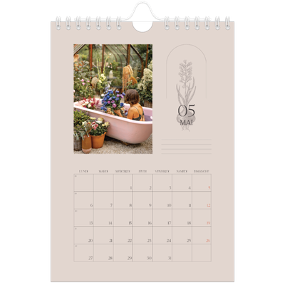 Calendrier photo A5 — Simplement botanique [couverture]