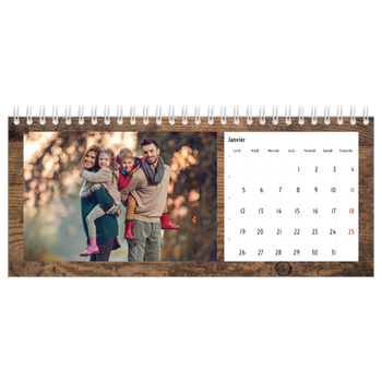 Calendrier de bureau — Rustique