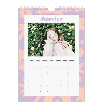 Calendrier photo A5 — Jeu de motifs