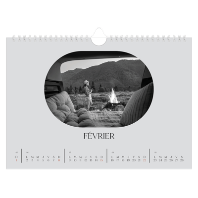 Calendrier photo A4 — Sur la route [Février]