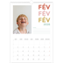 A3 Calendrier annuel — Lettrage coloré [Février]