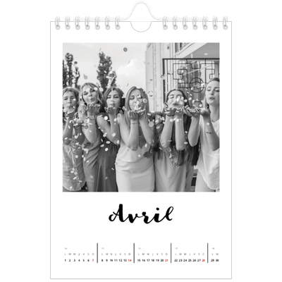 Calendrier photo A5 — Fait Main [Avril]