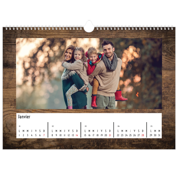 Calendrier photo A3 — Rustique