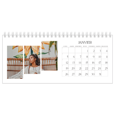Calendrier de bureau — Fragments de voyage [Janvier]