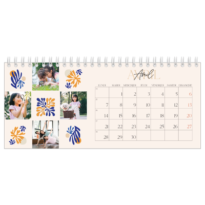 Calendrier de bureau — Coraux minimalistes [couverture]