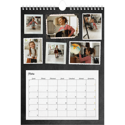 Calendrier photo A4 (20 x 30 cm) — Collection de photos [Mars]