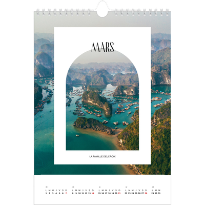 Calendrier photo A4 (20 x 30 cm) — L'arche ouverte [Mars]