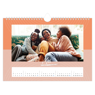 Calendrier photo A4 — Papier peint acidulé [couverture]