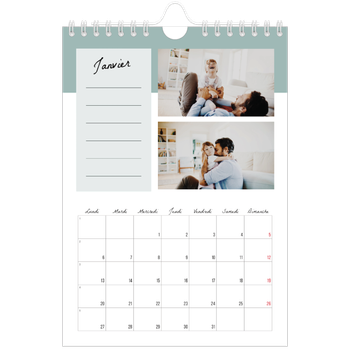 Calendrier photo A5 — Agenda 'To Do' list