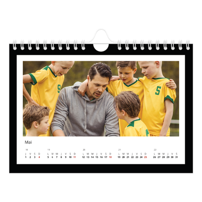 Calendrier photo A5 — Cadre noir [couverture]