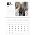 Calendrier photo A4 double (30 x 40 cm) — Sérif et moments [Mars]