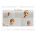 Calendrier photo A4 — Large texte Doré [Mars]