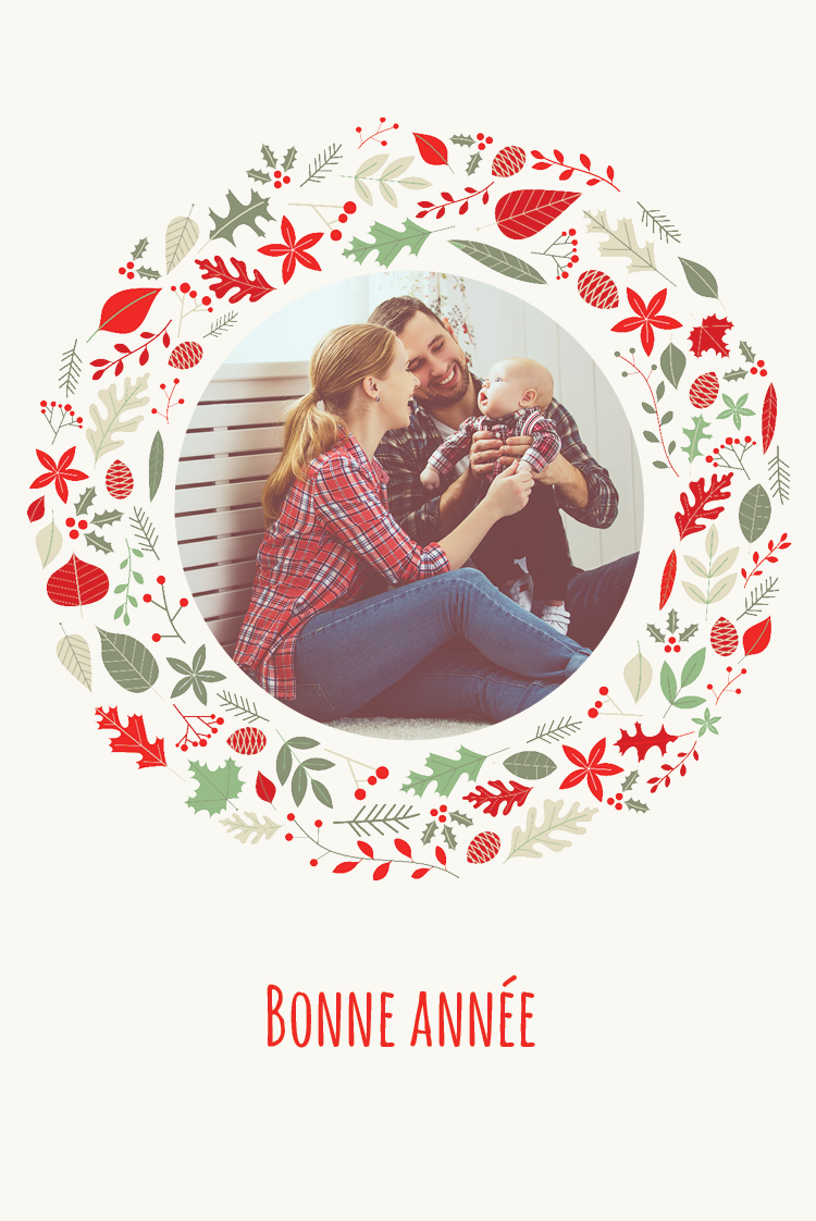 Faire-part & Cartes — Contour Hivernal - crème