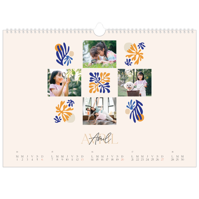 Calendrier photo A3 — Coraux minimalistes [couverture]