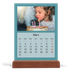 Calendrier de bureau support bois - portrait  — Un monde en couleur [Mars]