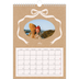 Calendrier photo A4 (20 x 30 cm) — Kraft et nœud [couverture]
