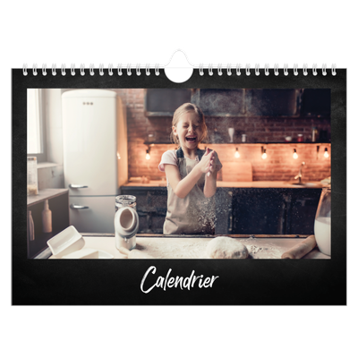 Calendrier photo A4 — Tableau et craie [couverture]