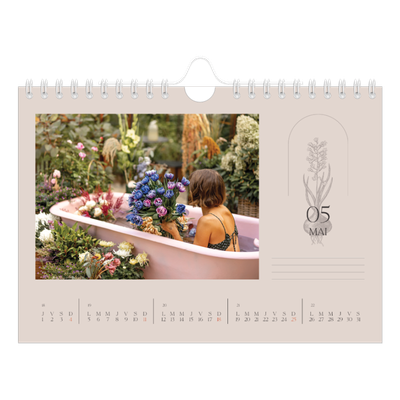 Calendrier photo A5 — Simplement botanique [couverture]