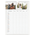 Calendrier familial A3 — Agenda kraft - Famille de 5 [Février]