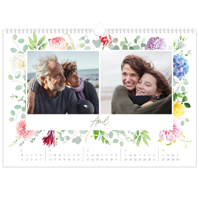 Calendrier photo A3 — Fleurs traditionelles [Avril]