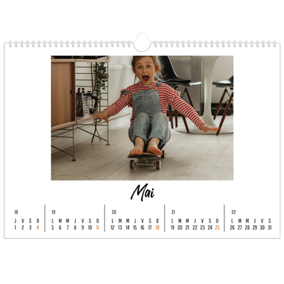 Calendrier photo A3 — Journal Intime [couverture]