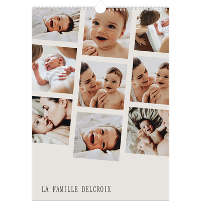 A3 Calendrier annuel — Souvenirs en mouvement [couverture]