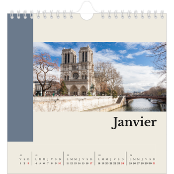 Calendrier photo carré — Vues du monde