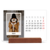 Calendrier de bureau support bois - paysage   — L'édition portrait [Mars]