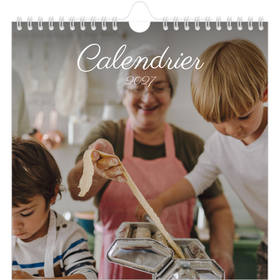 Calendriers annuels carré — Mois écris à la main [couverture]