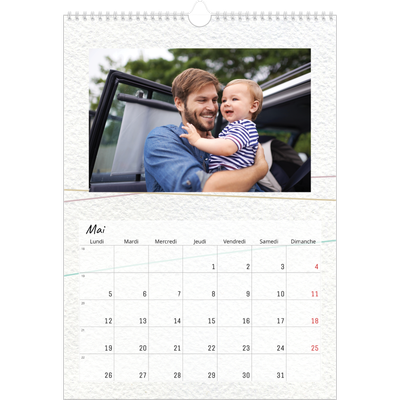 A3 Calendrier annuel — Ornements bucoliques [couverture]