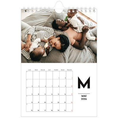 Calendrier photo A5 — Projecteur sur les lettres [couverture]
