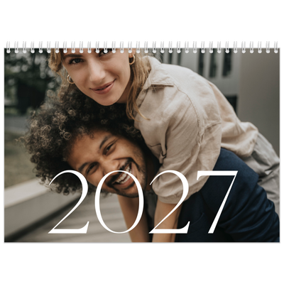 Calendrier photo A4 double (30 x 40 cm) — Plus grand que la vie [couverture]