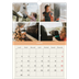 A3 Calendrier annuel — Chapitres pastel [Mars]