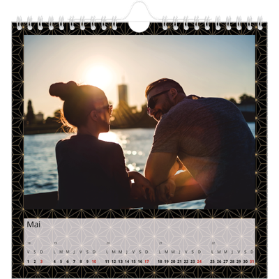 Calendriers annuels carré — Céleste dorée [couverture]