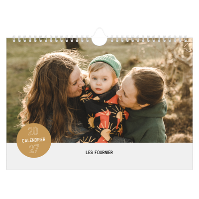 Calendrier photo A4 — Gommettes photo [couverture]