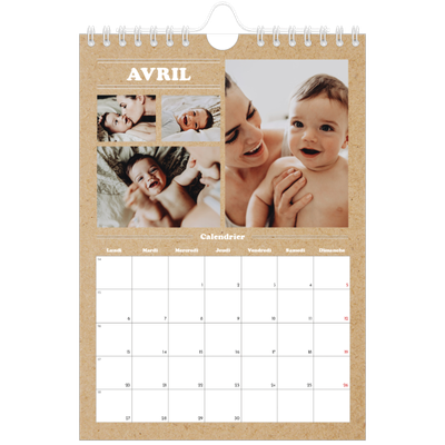 Calendrier photo A5 — Chronique de l'année [Avril]