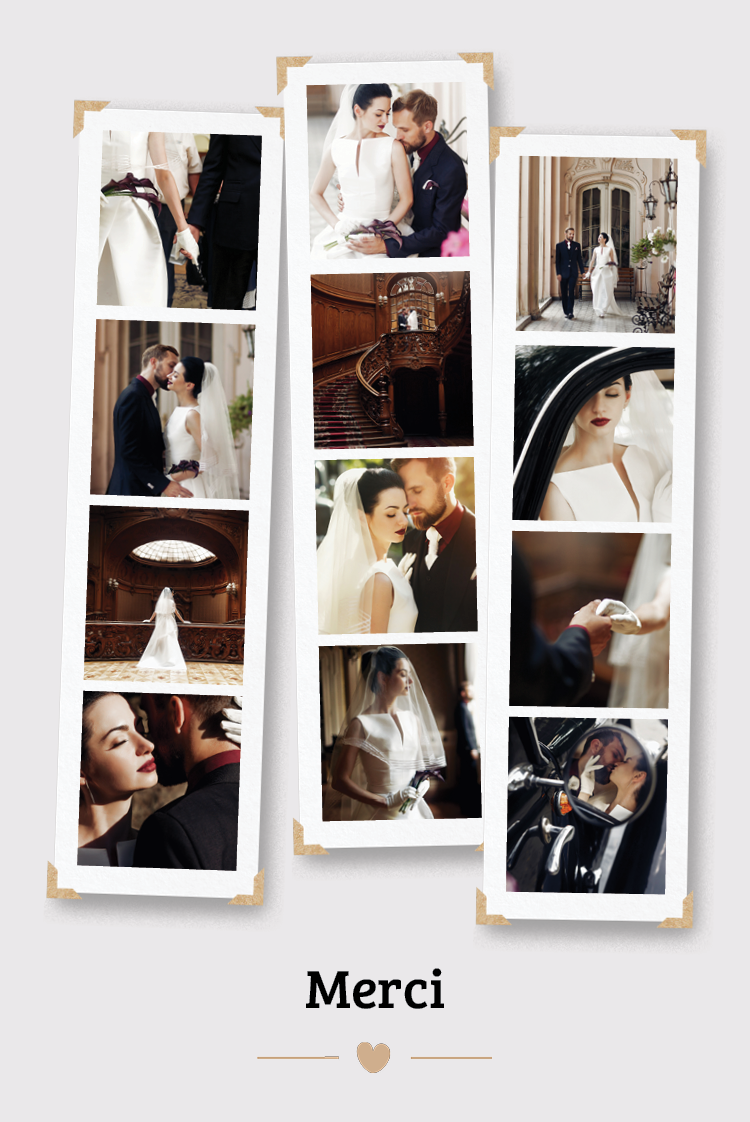 Carte de remerciement — Photobooth