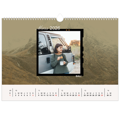 Calendrier photo A3 — Envie d'aventures [Mars]