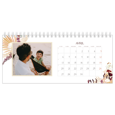 Calendrier de bureau — Bohème [Avril]