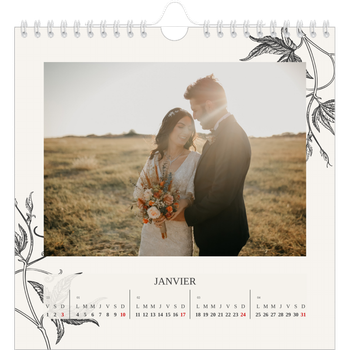 Calendrier photo carré — Encre & lierre