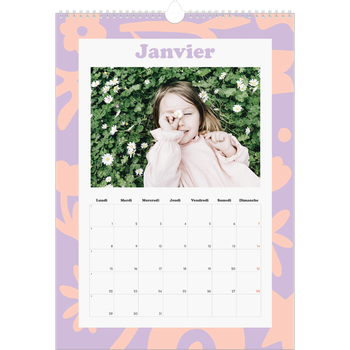 Calendrier photo A3 — Jeu de motifs