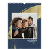 Calendrier photo A4 (20 x 30 cm) — Coup de pinceau doré [couverture]