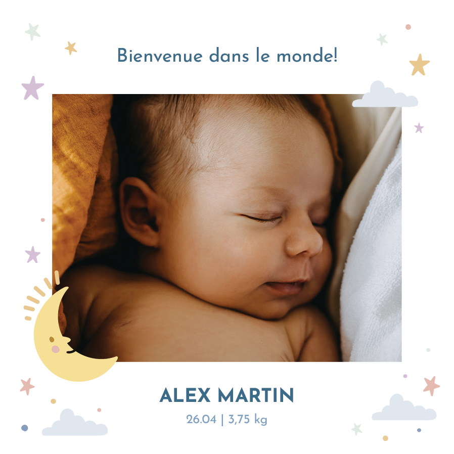 Cartons d'invitation — Rêveur douillet